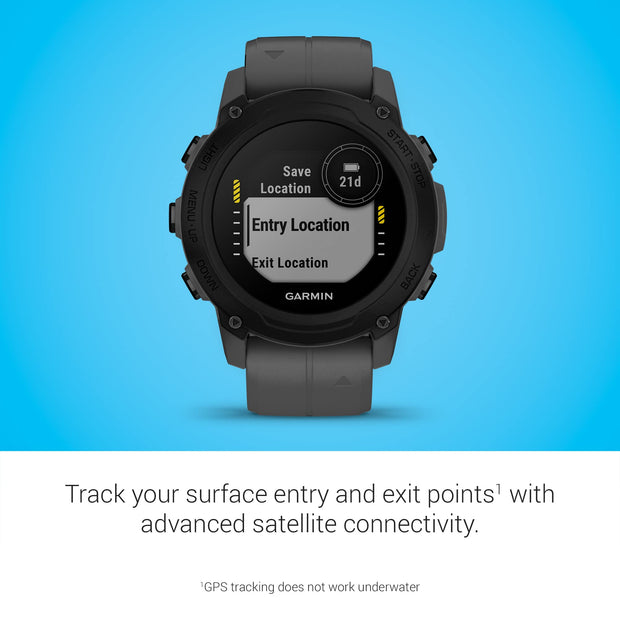 Descent G1, Rugged Dive Computer, Multiple Dive Modes, Activity Tracking, Slate Gray